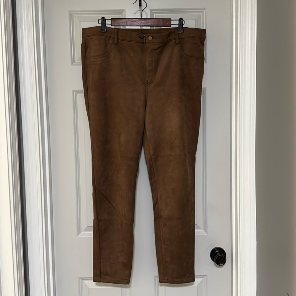 Time and Tru XXL Pull On Suede Pants